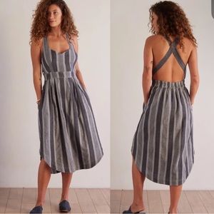 Anthropologie The Odell’s Blue Cross strap dress